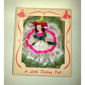 Vtg 1950 Southern Belle A Little Darling Doll Sleepy Eyes New in Box
